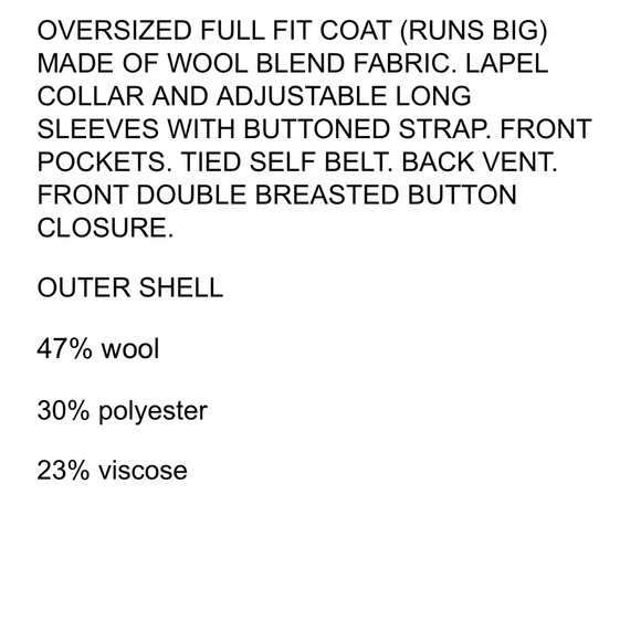 Zara Winter White Wool Coat - Picture 2 of 10